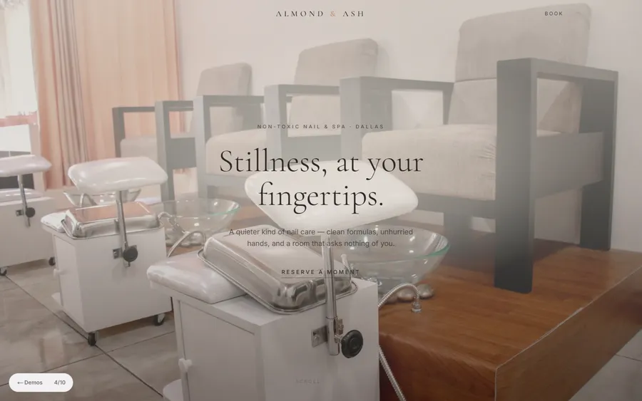 Wellness — Almond & Ash website design