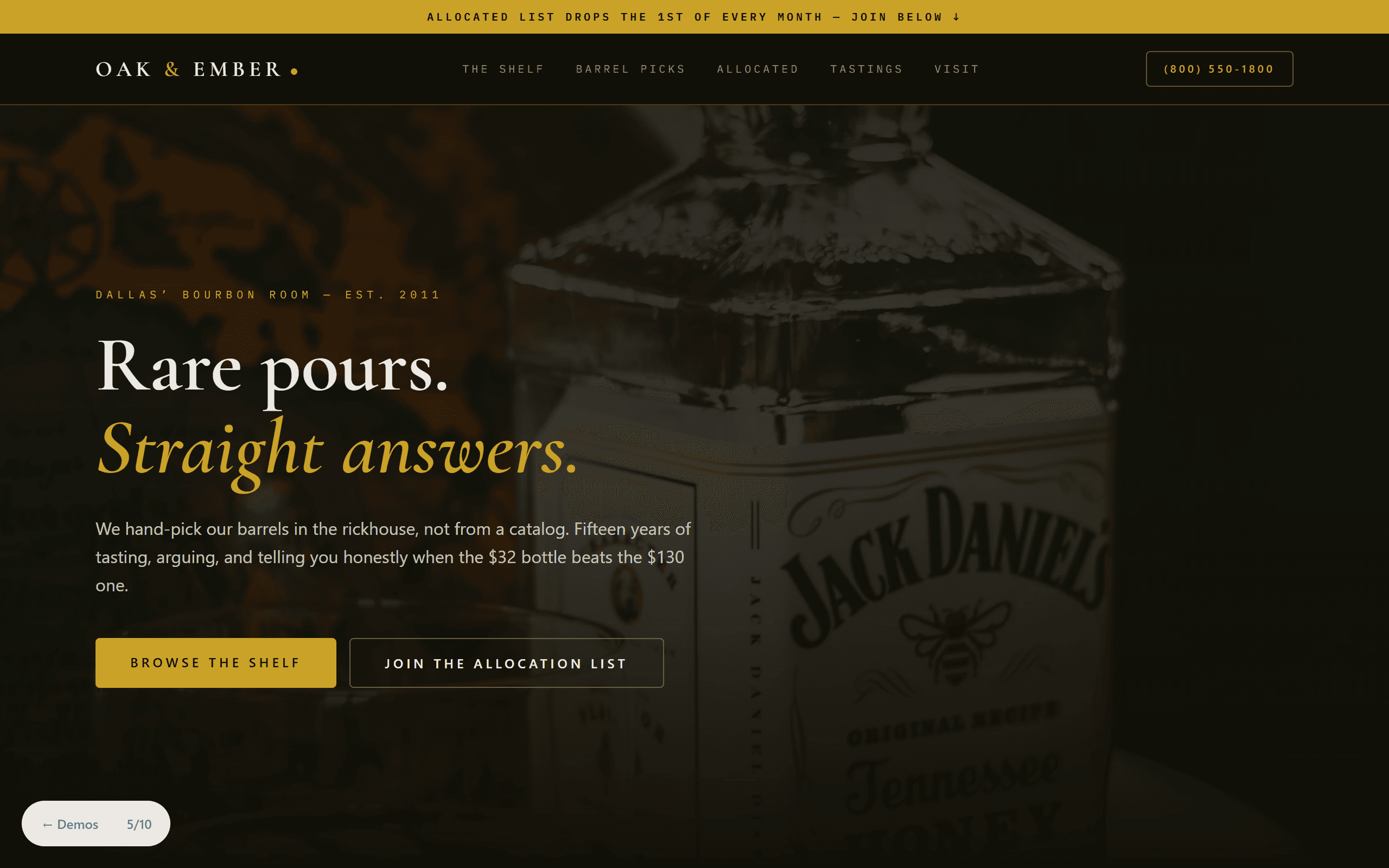 Liquor store website design by Praxium Labs