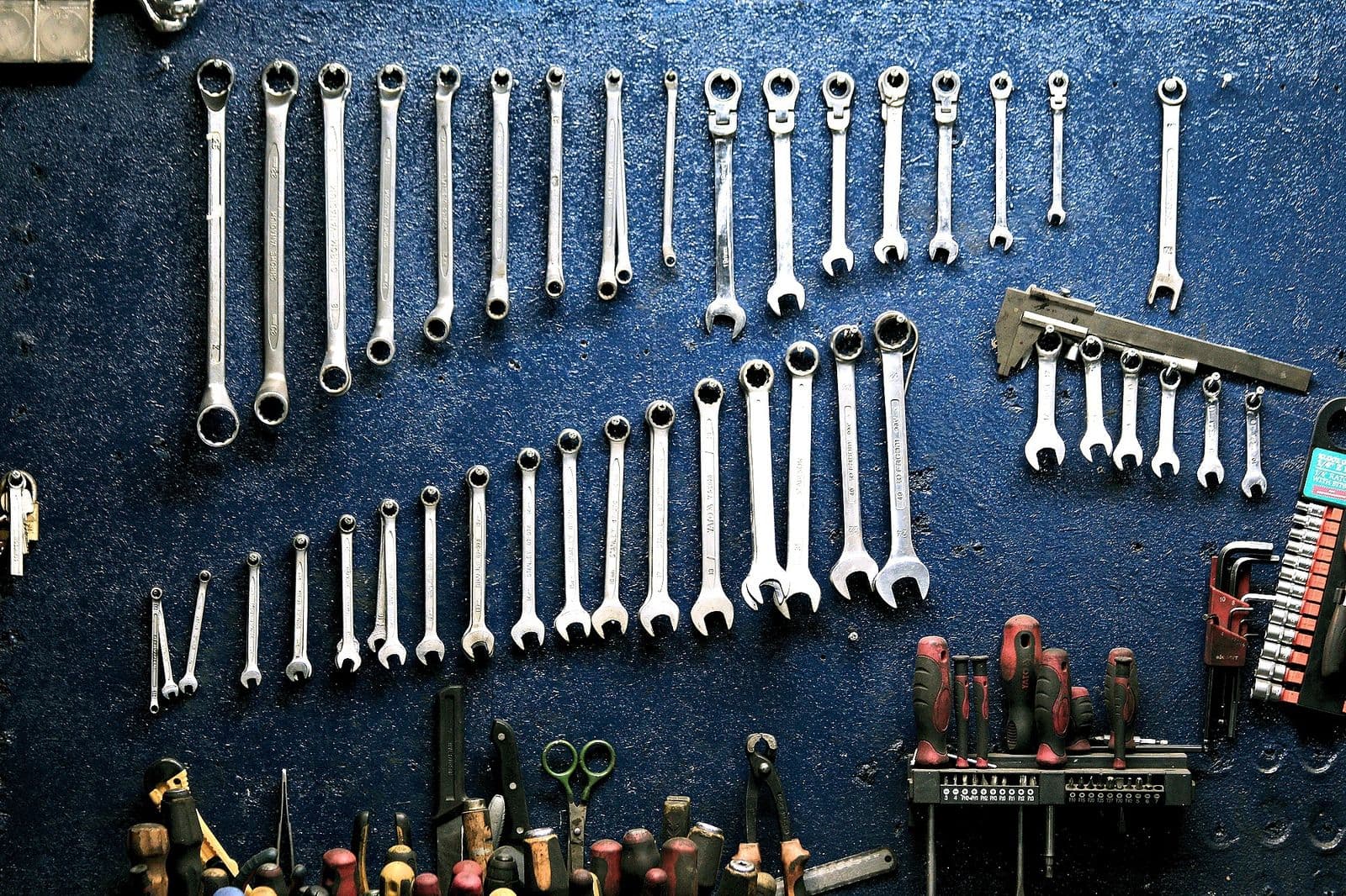 Close-up detail of automotive work