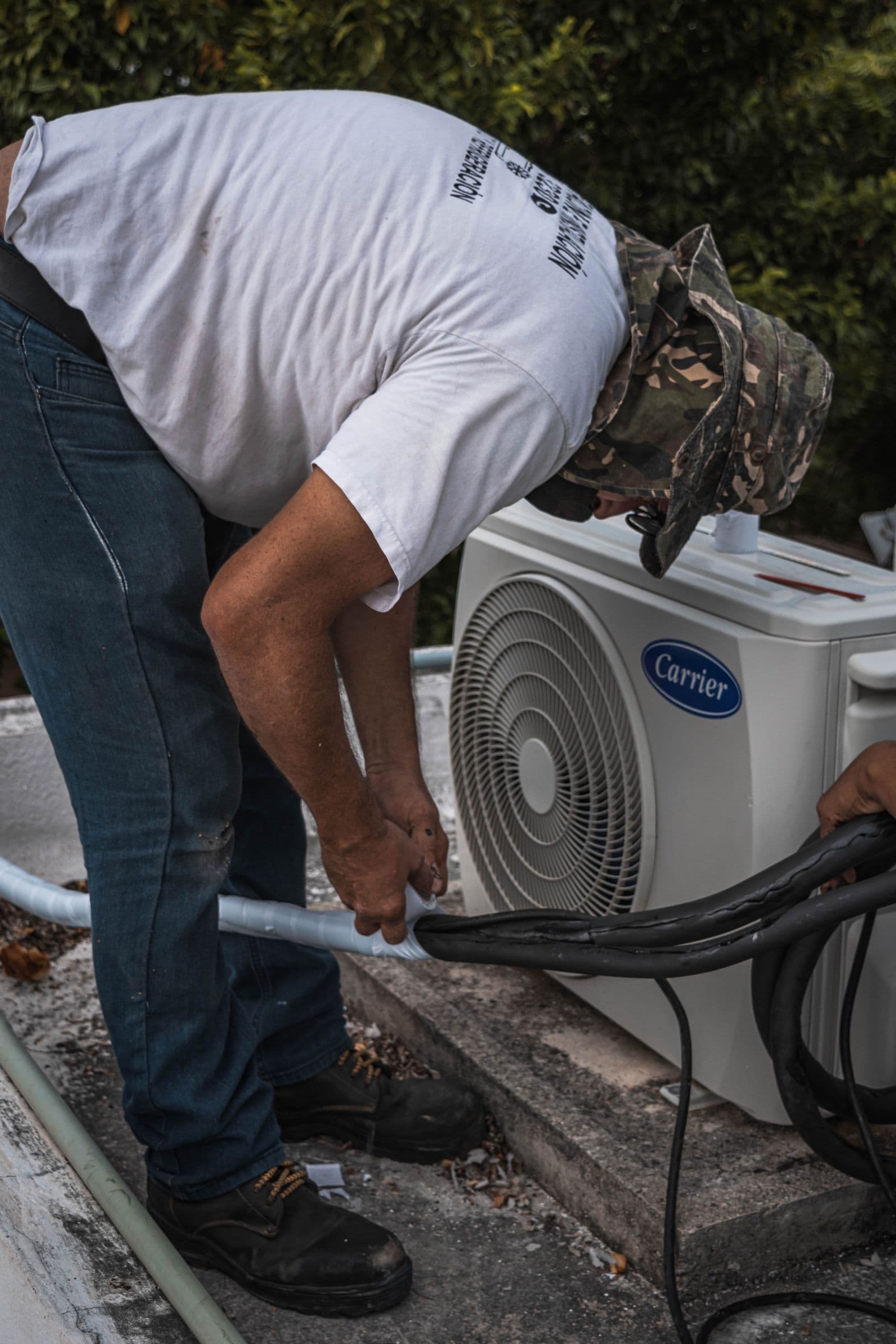 Ductless mini-split installation