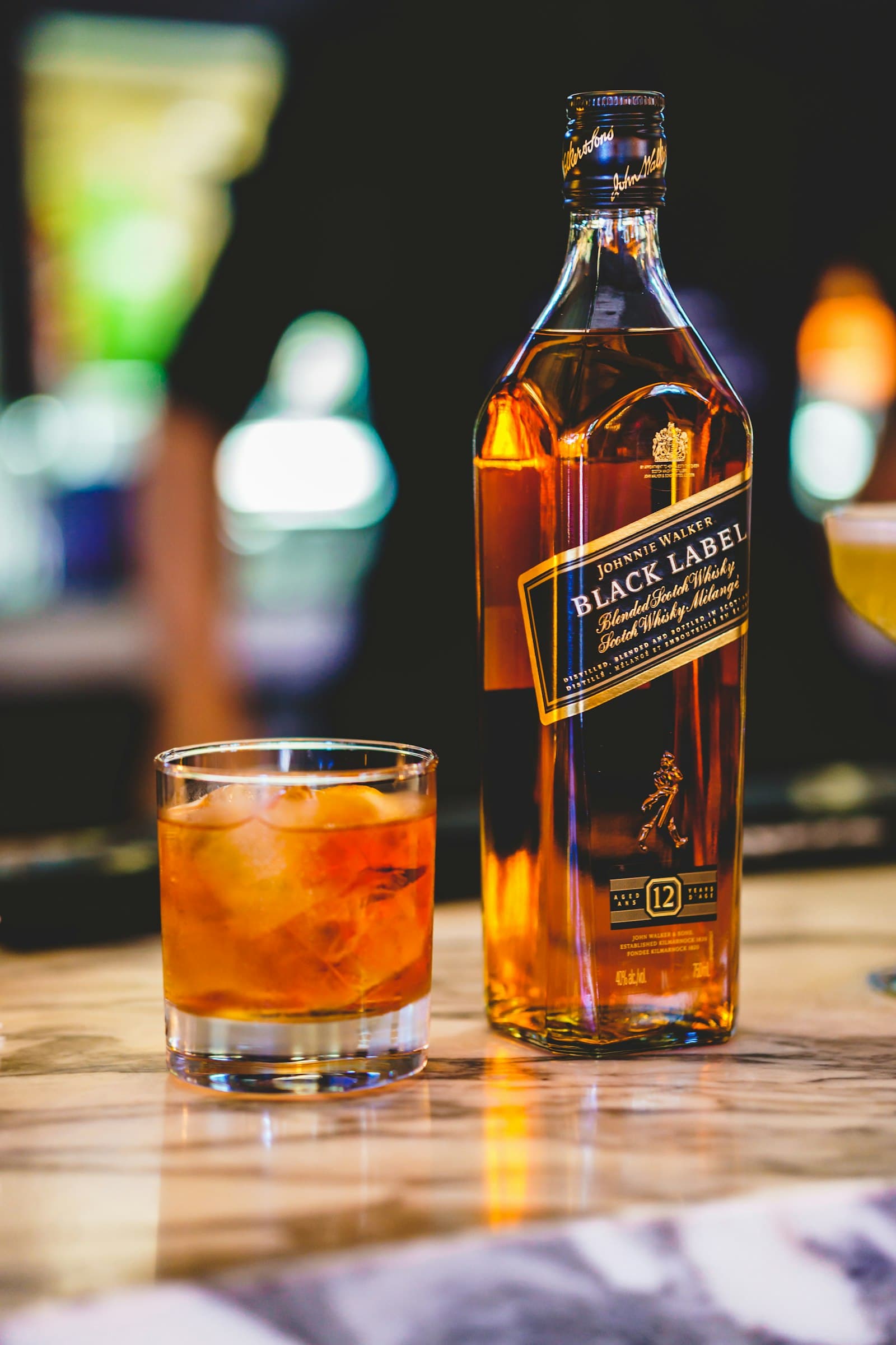 An old fashioned cocktail on the bar at The Pour Society