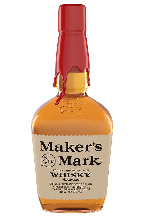 Bottle of Maker's Mark Bourbon