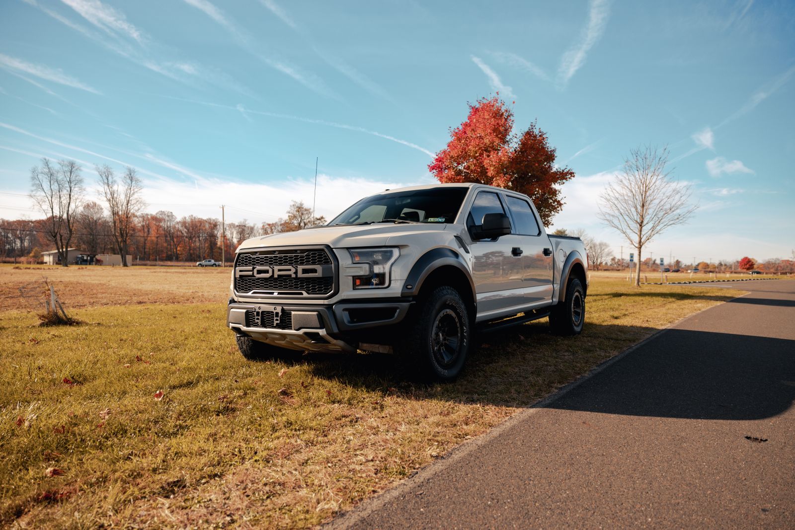 Ford F-150 on the lot after underside inspection